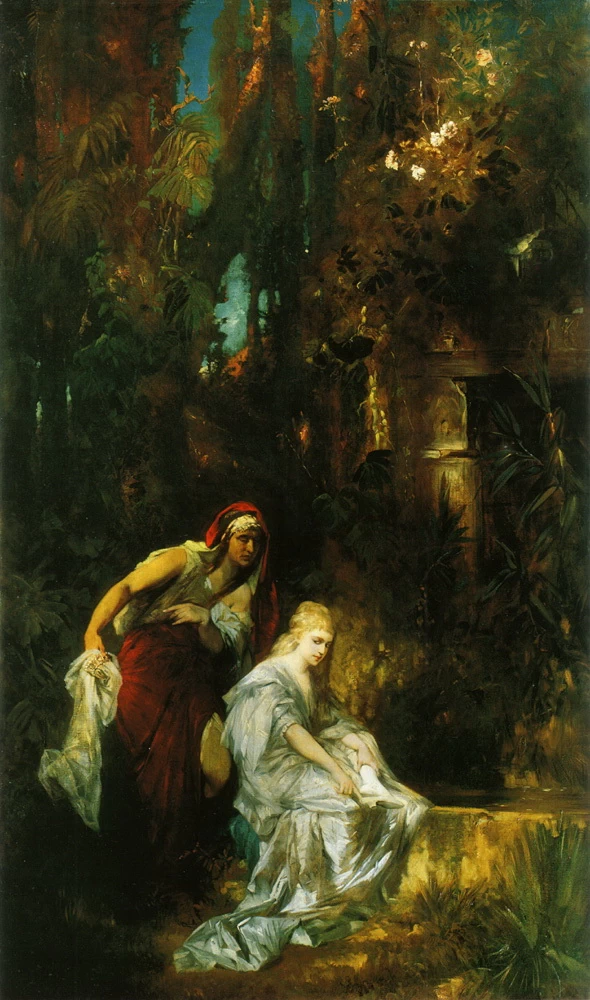 Biancaneve riceve la mela avvelenata